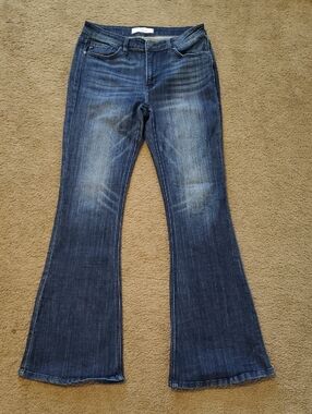 KanCan Dark Blue Flare Jeans